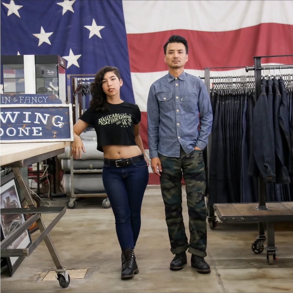 Railcar Fine Goods Women’s Crop Tee Shirt, Black- Size Small